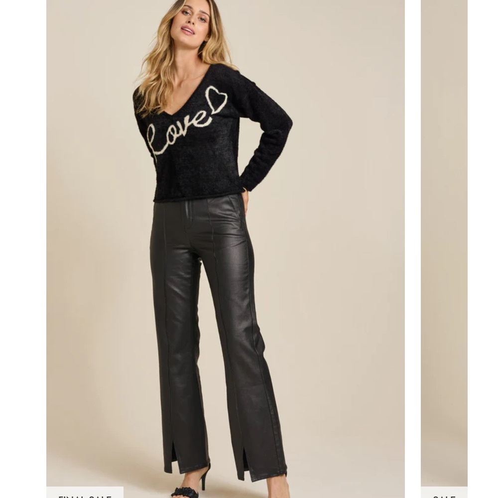 VENUS Coated Flare Jeans